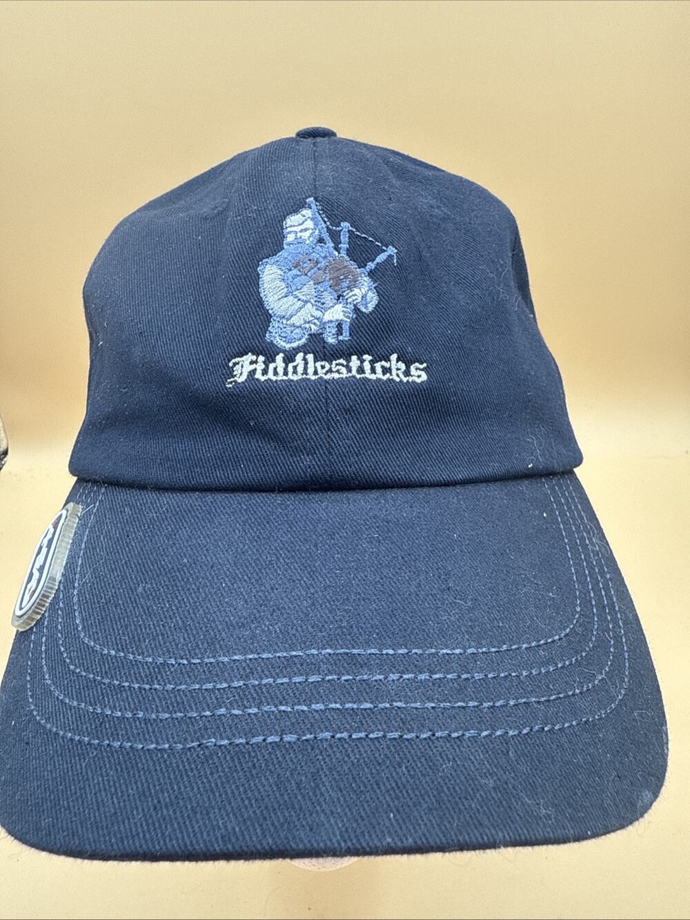 Ahead Extreme Fit Fiddlesticks Bagpiper Navy Baseball Hat Embroidered Graphic